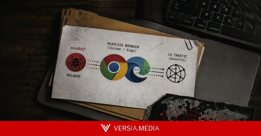 Chaos Ransomware Uses msaRAT to Route C2 Traffic Through Headless Chrome and Edge
