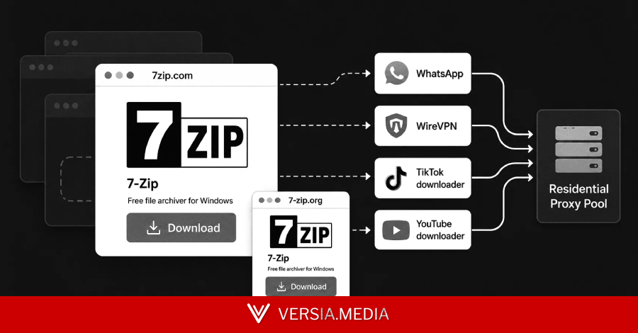 Fake 7-Zip Installers Turn Devices Into Residential Proxy Nodes