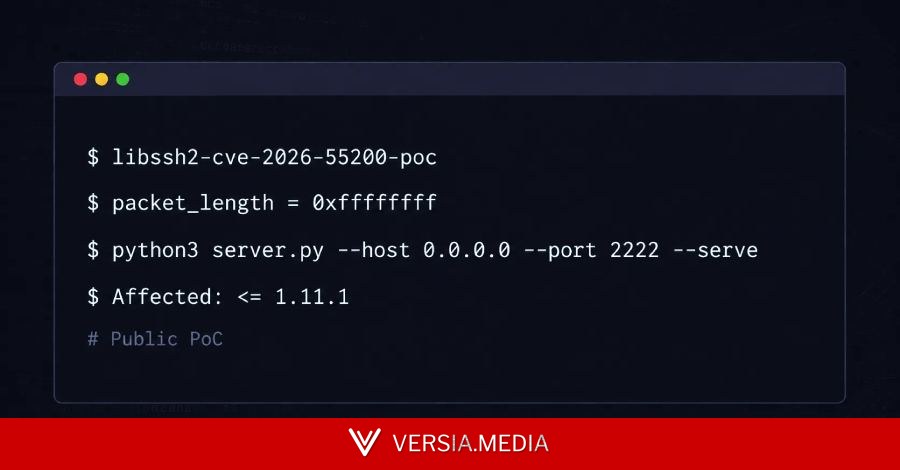 Public PoC Released for Critical libssh2 CVE-2026-55200 Client-Side SSH Flaw