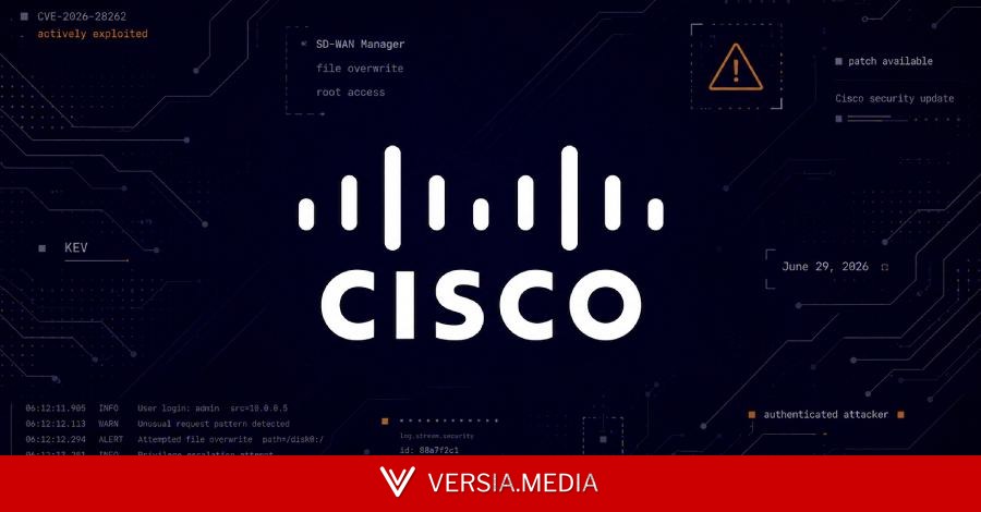 Cisco Releases Security Updates for Actively Exploited SD-WAN Manager Flaw — Cybersecurity | Versia.media