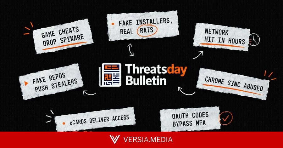 ThreatsDay: Game Cheat Spyware, 24-Hour Ransomware, Chrome Sync Stalking + 12 More Stories