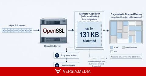 OpenSSL HollowByte Flaw Could Freeze Server Memory with 11-Byte TLS Requests