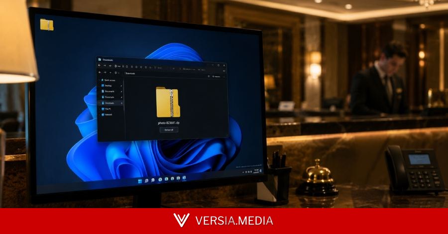 Microsoft Warns of Photo ZIP Phishing Campaign Targeting Hotels with Node.js Implant