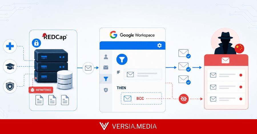 Chinese Hackers Abused Google Workspace Rules to Steal Research and Defense Emails — Cybersecurity | Versia.media