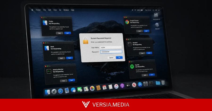 New ClickLock macOS Stealer Kills Apps Every 210ms Until Victims Type Their Password