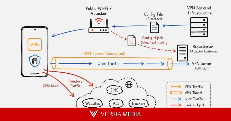 Study of 281 Free Android VPN Apps Finds Traffic Leaks, Unencrypted Data, and Tracking